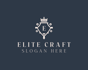 Royalty High End Crown  logo design