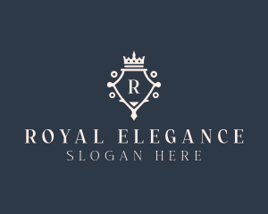 Royalty High End Crown  logo design