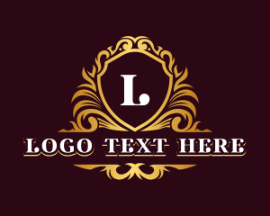 Luxury Ornamental Shield logo