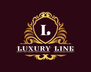 Luxury Ornamental Shield logo design