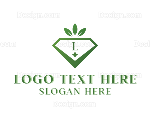 Leaf Diamond Jewelry Logo