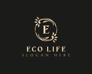 Eco Floral Ornament logo design