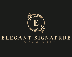 Eco Floral Ornament logo design