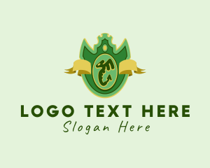 Winged Serpent Crest RIbbon logo