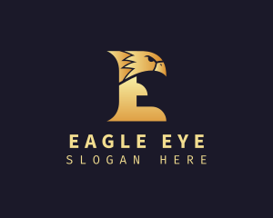 Eagle Head Letter E logo design