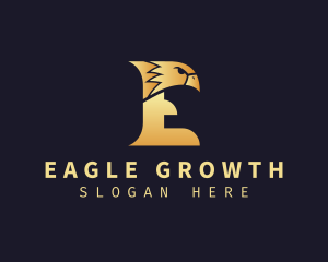 Eagle Head Letter E logo design