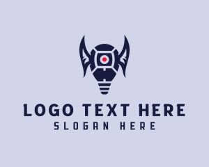 Winged Light Bulb  logo
