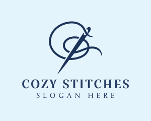 Sewing Needle Stitch logo design