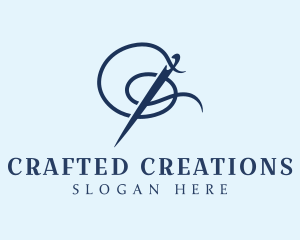 Sewing Needle Stitch logo design