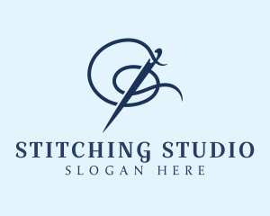 Sewing Needle Stitch logo design