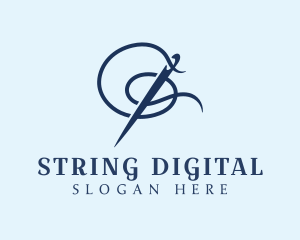 Sewing Needle Stitch logo design