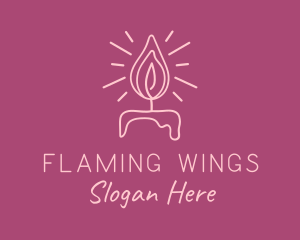 Feminine Candle Light logo design