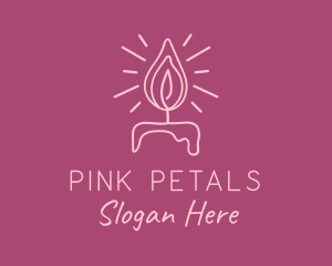 Feminine Candle Light logo design