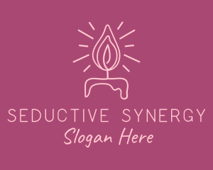 Feminine Candle Light logo design