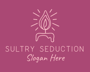 Feminine Candle Light logo design