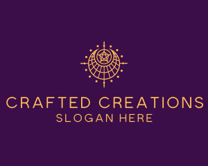 Moon Star Dream Catcher logo design