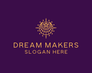 Moon Star Dream Catcher logo design