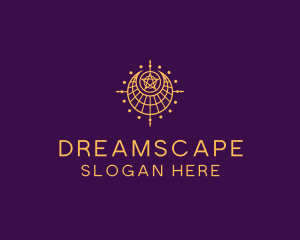 Moon Star Dream Catcher logo design