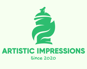 Green Organic Spray Paint logo design