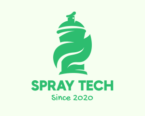 Green Organic Spray Paint logo design