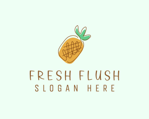 Citrus Pineapple Fruit logo design