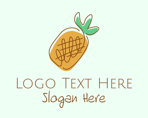 Pineapple logo example 3