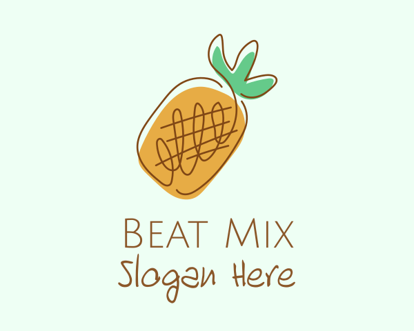 Pineapple logo example 3