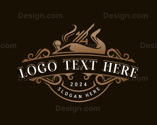 Wood Planer Woodworking Logo