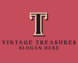 Antique Shop Letter T logo