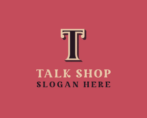 Antique Shop Letter T logo design