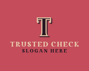 Antique Shop Letter T logo design