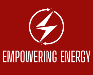 Lightning Energy Circle logo design