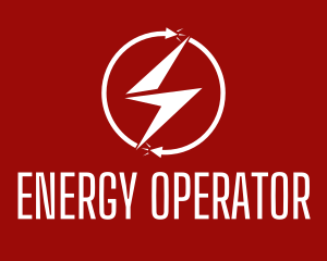 Lightning Energy Circle logo design