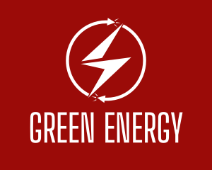 Lightning Energy Circle logo design