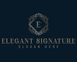 Elegant Ornamental Boutique logo design