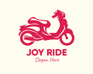 Red Motorbike Ride logo design