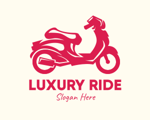 Red Motorbike Ride logo design