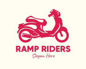 Red Motorbike Ride logo design