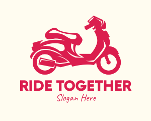 Red Motorbike Ride logo design