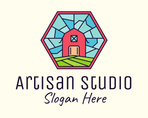 Stained Glass Barn logo design