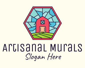 Stained Glass Barn logo design