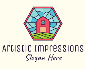 Stained Glass Barn logo design