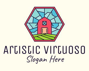 Stained Glass Barn logo design