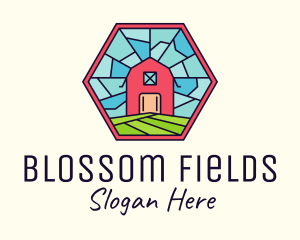 Stained Glass Barn logo design