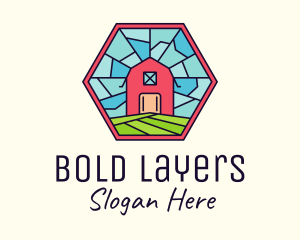 Stained Glass Barn logo design