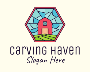 Stained Glass Barn logo design