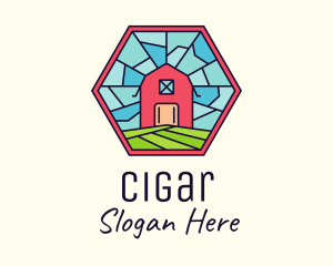 Stained Glass Barn logo design