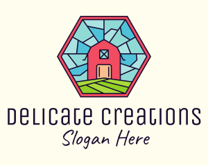 Stained Glass Barn logo design