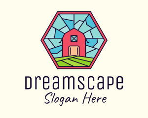 Stained Glass Barn logo design