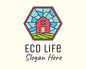 Stained Glass Barn logo design